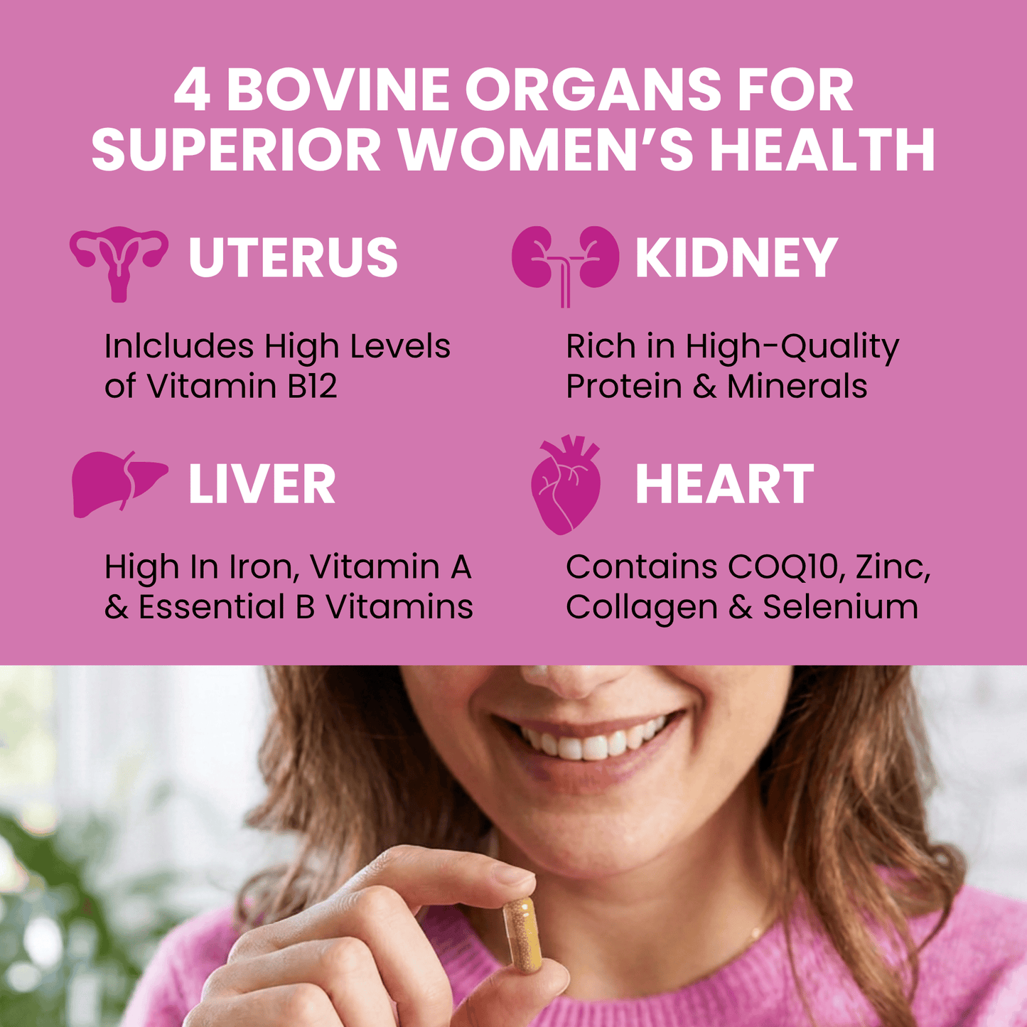 Beef Organ Supplement for Women