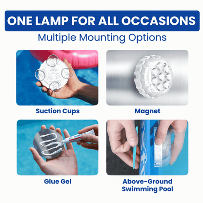Alurisio™ Submersible LED + RGB Pool Lights - IP68 Waterproof