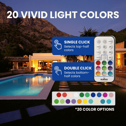 Alurisio™ Submersible LED + RGB Pool Lights - IP68 Waterproof