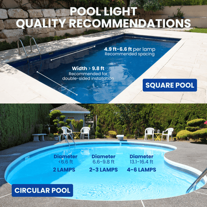 Alurisio™ Submersible LED + RGB Pool Lights - IP68 Waterproof