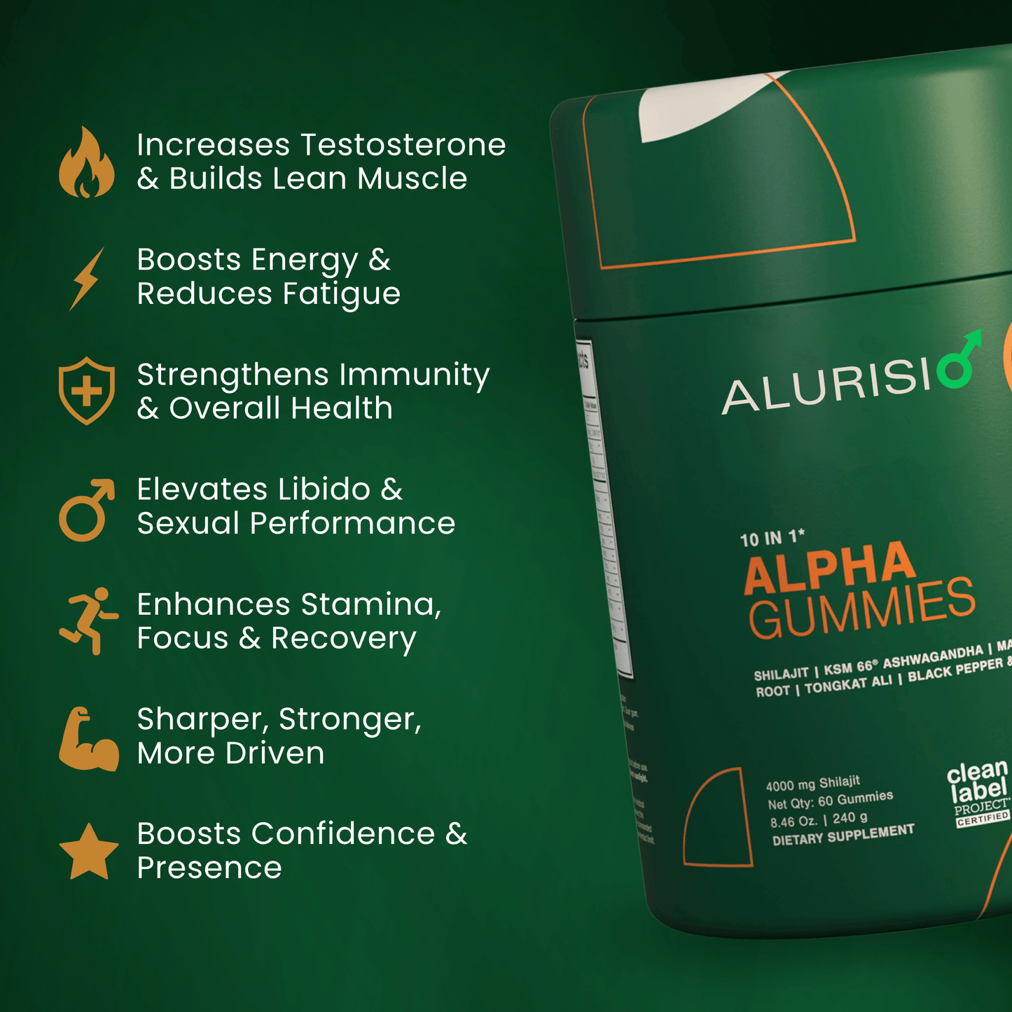 ALURISIO™ Male Performance Alpha Gummies