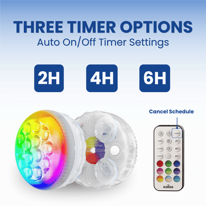 Alurisio™ Submersible LED + RGB Pool Lights - IP68 Waterproof