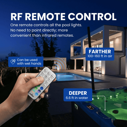 Alurisio™ Submersible LED + RGB Pool Lights - IP68 Waterproof