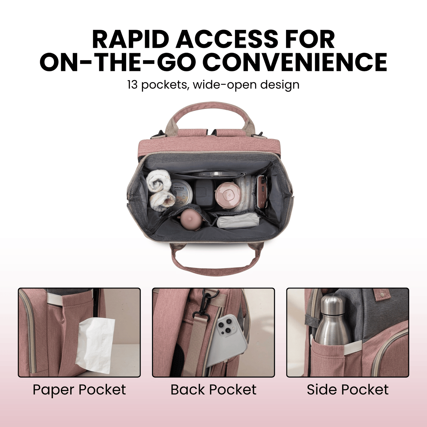 WanderNest™ 25L Diaper Backpack
