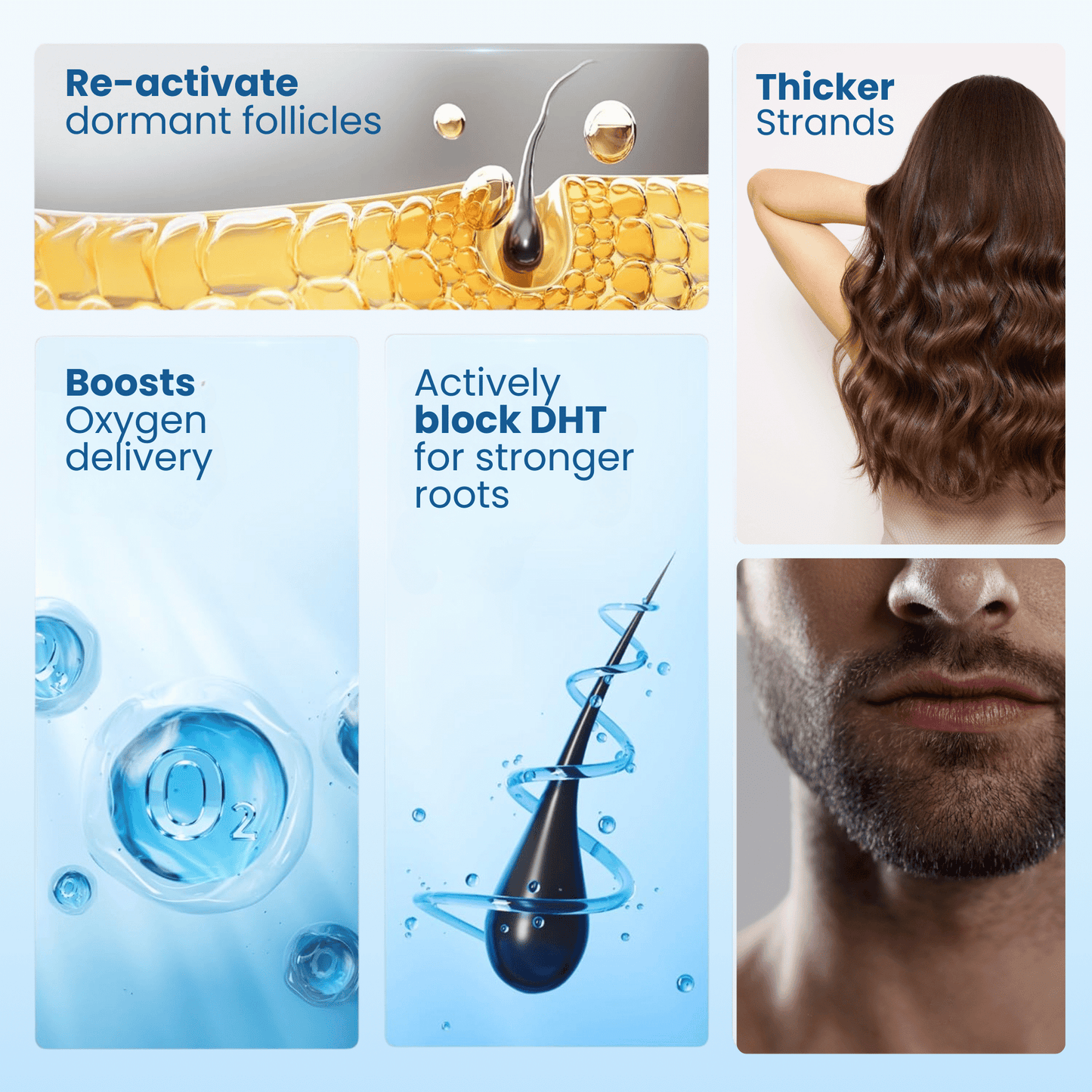 Alurisio® Advanced Hair Density Roll On Serum - 23% Hair Growth Actives