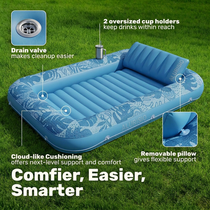 Alurisio™ XL Inflatable Tanning Pool Lounger