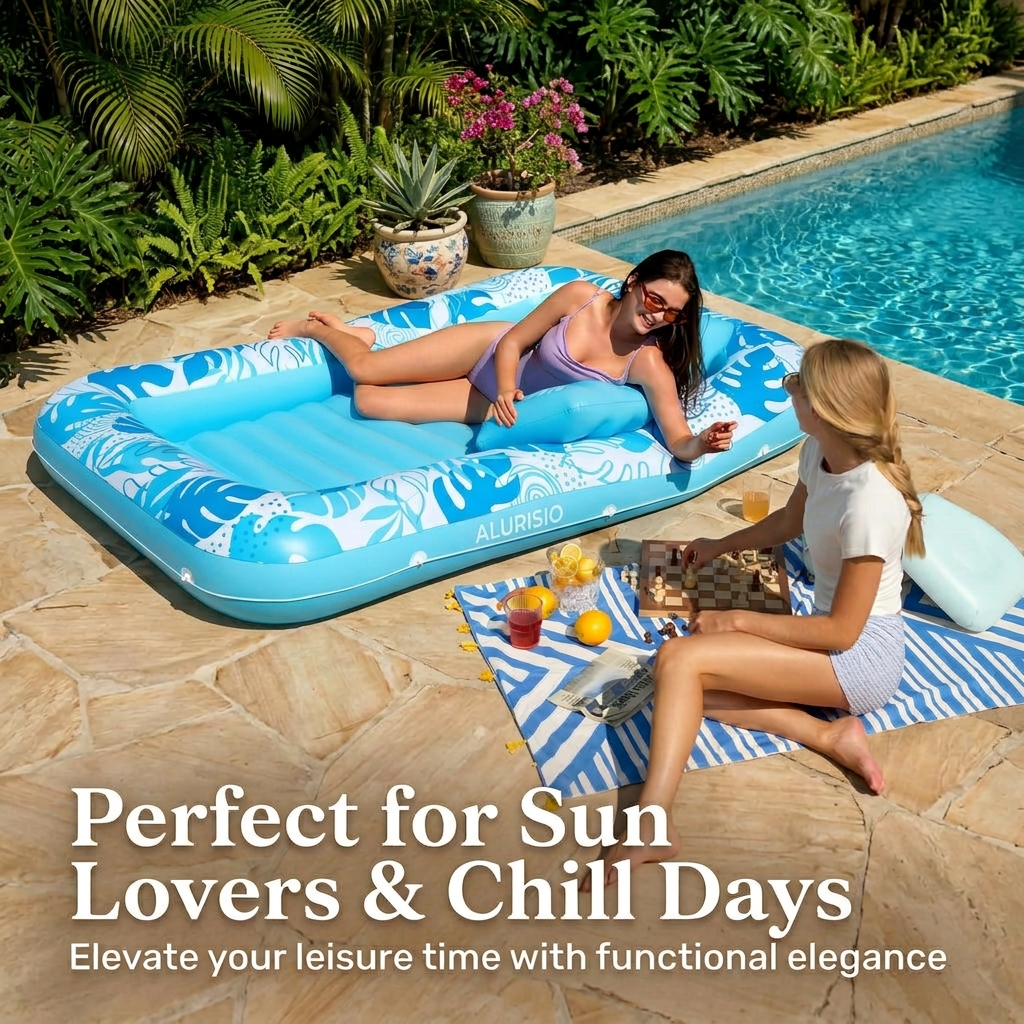Alurisio™ XL Inflatable Tanning Pool Lounger