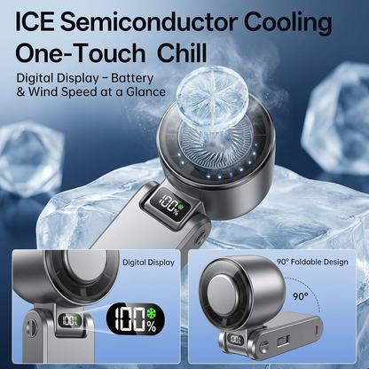 Handheld Turbo Cooling Fan - Powered by AI